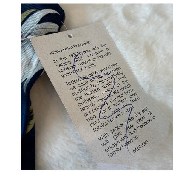 Paradise Found Hawaii Vintage Blue Spaghetti Strap Short Sundress Size Large - Picture 11 of 12